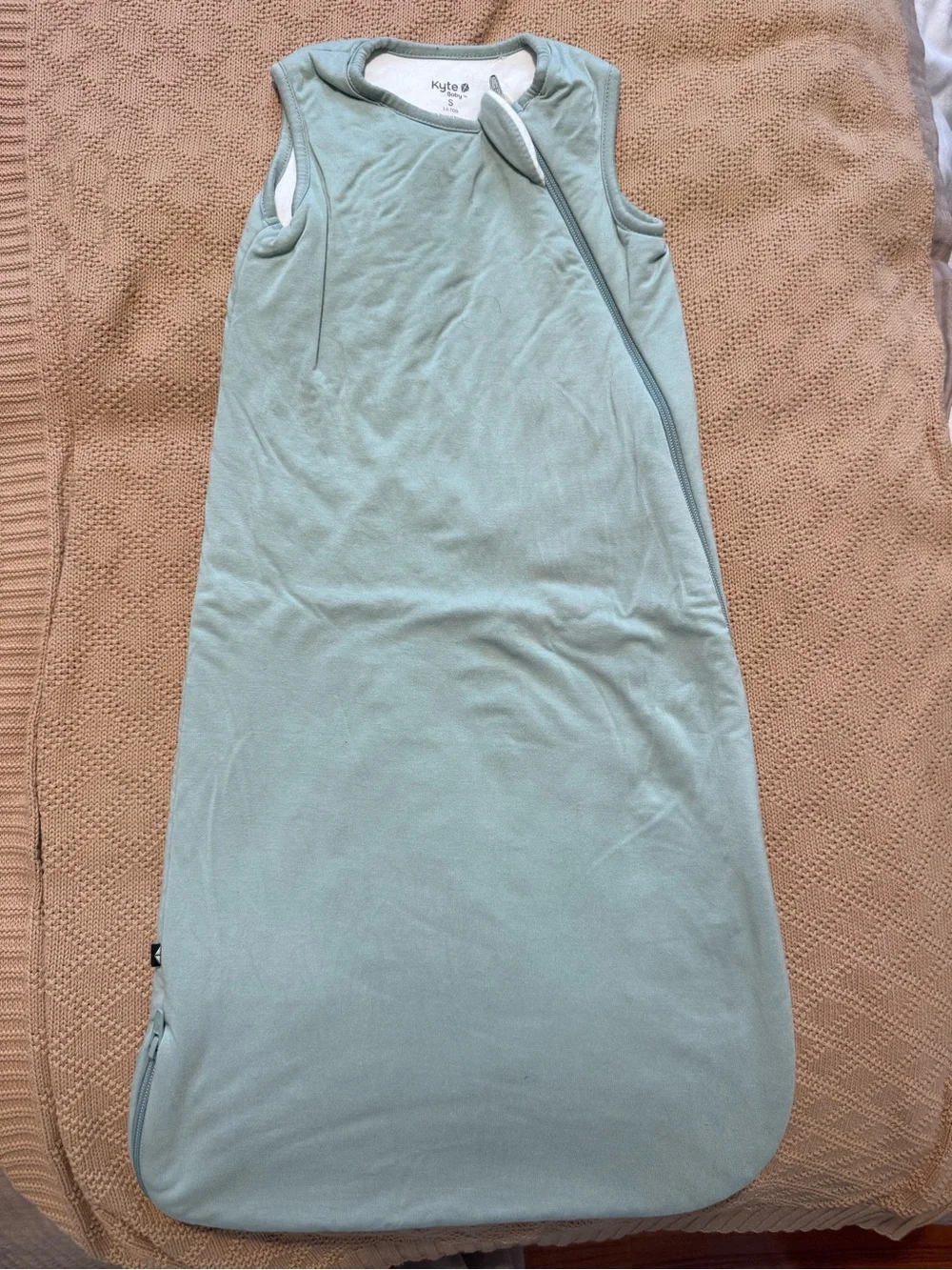 Kyte BABY Sleeveless Zip Sleep Sack in Light Seafoam